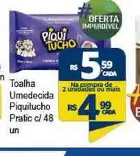 Toalha Umedecida Piquitucho Pratic