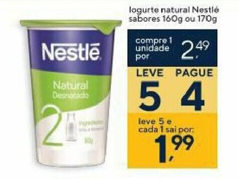 Coop Iogurte natural Nestle sabores 160g ou 170g oferta