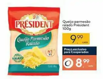 Queijo parmesao ralado President 100g