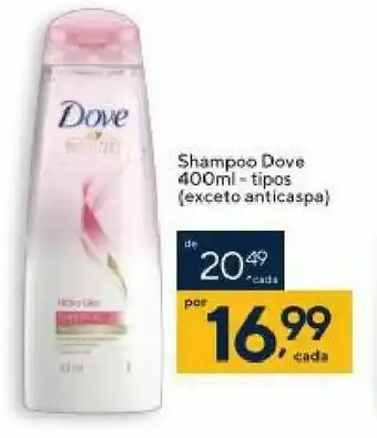 Coop Shampoo Dove 400ml - tipos (exceto anticaspa) oferta
