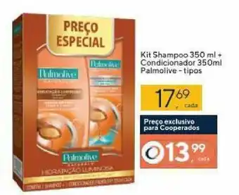 Coop Kit Shampoo 350ml + Condicionador 350ml Palmolive Tipos oferta