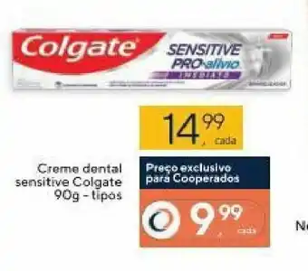 Coop Creme Dental Sensitive Colgate 90g tipos oferta