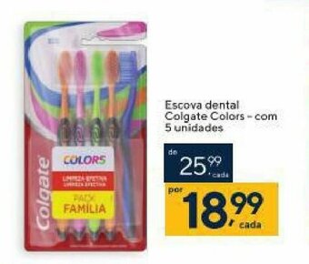 Coop Escova dental Colgate Colors com 5 unidades oferta