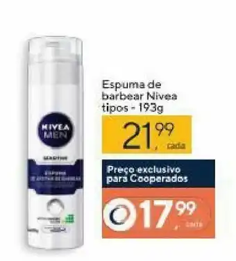 Coop Espuma de barbear Nivea tipos 193g oferta