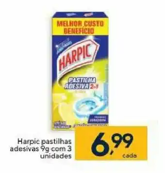 Harpic pastilhas adesivas 9g com 3 unidades