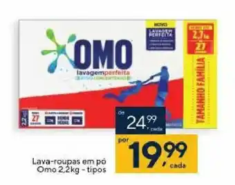 Coop Lava-roupas em po Omo 2.2kg tipos oferta