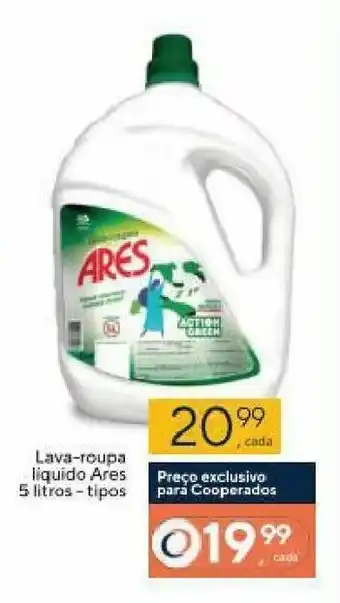 Coop Lava-roupas liquido Ares 5L tipos oferta