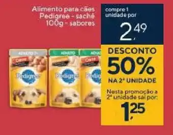 Coop Alimento para Caes Pedigree sache 100g sabores oferta