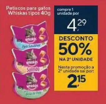 Coop Petiscos para gatos Whiskas tipos 40g oferta
