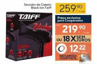 Coop Secador de Cabelo Black Ion Taiff oferta