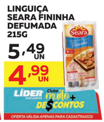Linguica Seara Fininha Defumada 215g
