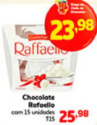 Supermercados Paraná Chocolate Raffaello com 15 unidades oferta