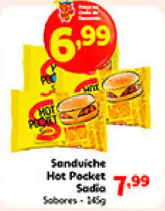 Supermercados Paraná Sanduiche Hot Pocket Sadia 145g oferta