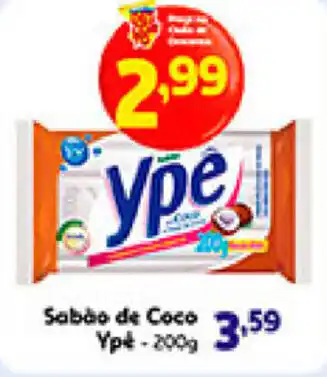 Supermercados Paraná Sabao de Coco Ype 200g oferta