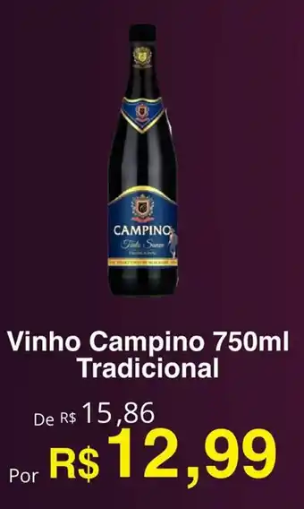 VN Autosserviço Vinho Campino 750ml Tradicional oferta