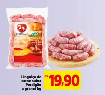 Linguica de carne Suina Perdigao a granel 1kg