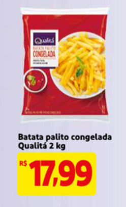 Extra Batata palito congelada Qualita 2kg oferta
