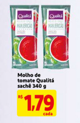 Extra Molho de tomate Qualita sache 340g oferta