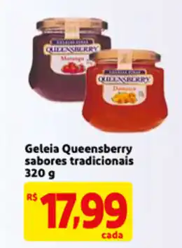Geleia Queensberry sabores tradicionais 320g