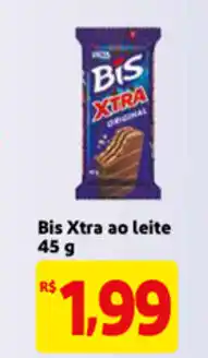 Extra Bis Xtra ao leite 45g oferta