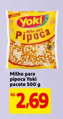 Milho para pipoca Yoki pacote 500g