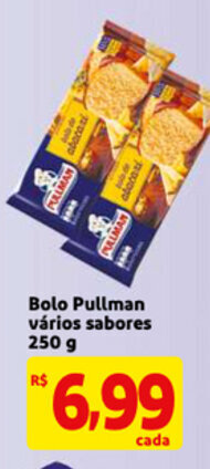 Bolo Pullman varios sabores 250g
