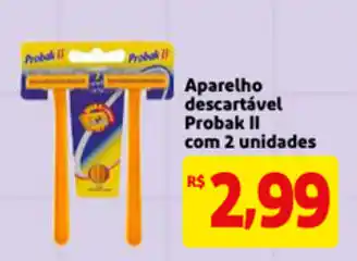 Aparelho descartavel Probak II com 2 unidades