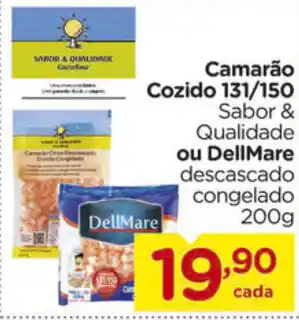 Carrefour Camarao Cozido 130/150 ou DellMare 200g oferta