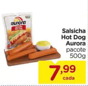 Carrefour Salsicha Hot Dog Aurora 500g oferta