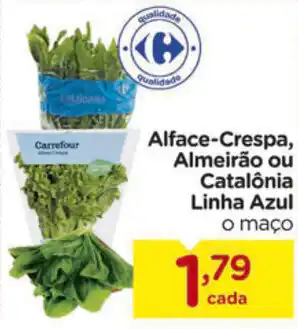 Carrefour Alface-crespa, Almeirao ou Catalonia Linha Azul oferta