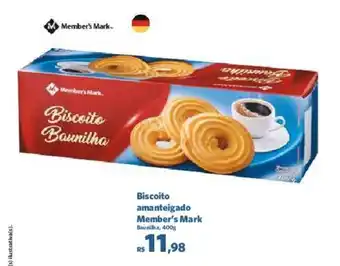 Sam's Club Biscoito amanteigado Member's Mark Baunilha, 400g oferta