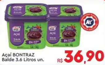 Komprao Atacadista Açaí BONTRAZ Balde 3.6 Litros un. oferta