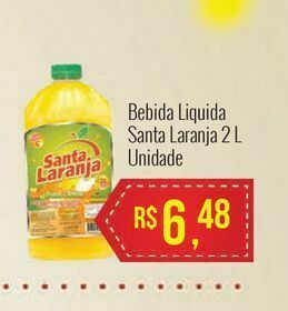 Bebida liquida santa laranja 2 l