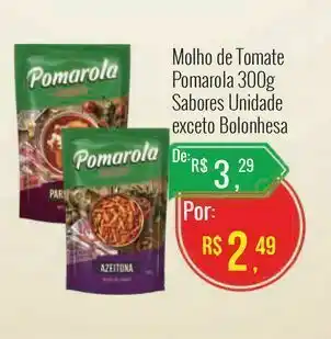 Mart Minas Molho de tomate pomarola 300 g oferta