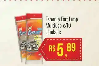 Mart Minas Esponja fort limp multiuso c/10 unidade oferta