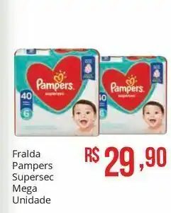 Mart Minas Fraldas pampers super sec mega oferta