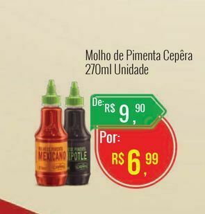 Mart Minas Molho de pimenta cepêra 270ml unidade oferta