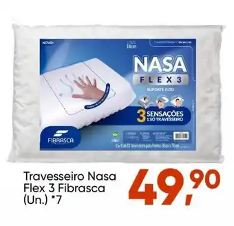 Travesseiro Nasa Flex 3 Fibrasca (un.) *7