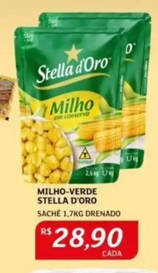 Assaí Atacadista MILHO-VERDE STELLA D'ORO SACHÉ 1,7KG DRENADO oferta