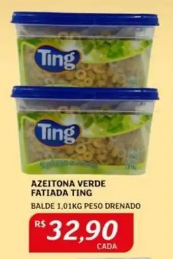 Assaí Atacadista AZEITONA VERDE FATIADA TING BALDE 1,01KG PESO DRENADO oferta