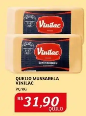 Assaí Atacadista QUEIJO MUSSARELA VINILAC PC/KG oferta