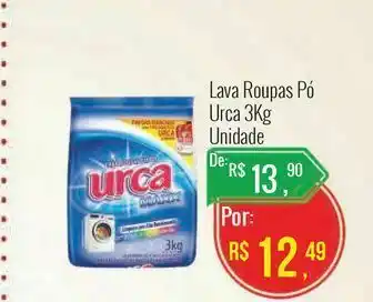Mart Minas Lava roupas pó urca 3kg unidade oferta