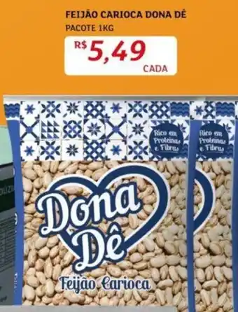 Assaí Atacadista FEIJÃO CARIOCA DONA DE PACOTE 1KG oferta