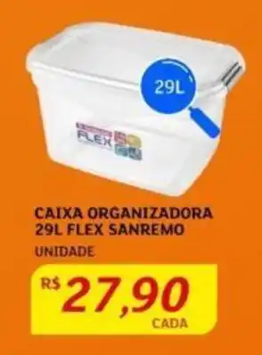 Assaí Atacadista CAIXA ORGANIZADORA 29L FLEX SANREMO UNIDADE oferta