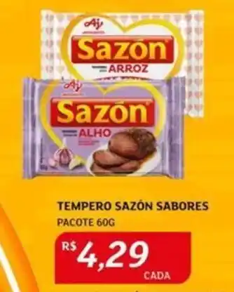 Assaí Atacadista TEMPERO SAZÓN SABORES PACOTE 60G oferta