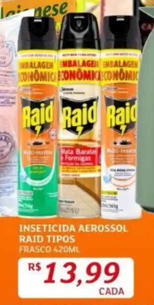 Assaí Atacadista INSETICIDA AEROSSOL RAID TIPOS FRASCO 420ML oferta