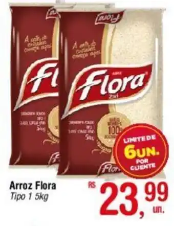 Fort Atacadista Arroz Flora Tipo 1 5kg oferta