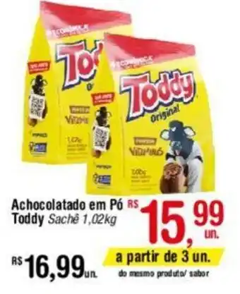 Fort Atacadista Achocolatado em Pó RS, Toddy Sache 1,02kg oferta