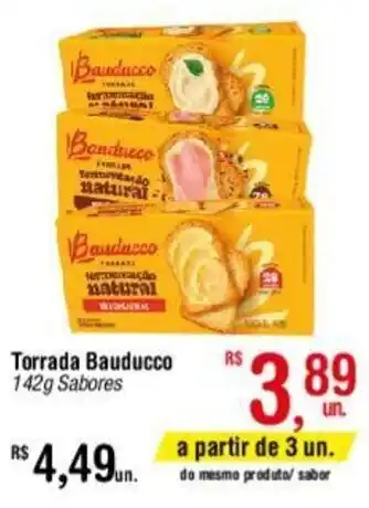 Fort Atacadista Torrada Bauducco 142g Sabores oferta