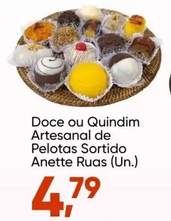 Doce ou Quindim Artesanal de Pelotas Sortido Anette Ruas (un.)